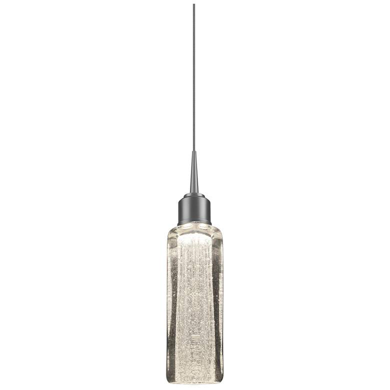 Image 1 Capella LED Pendant - Matte Chrome Finish - Clear Glass Shade