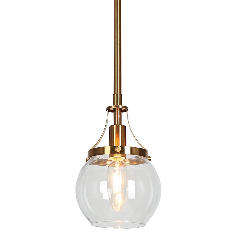 Image 1 Capensis 5" Wide Plating Brass Mini Pendant