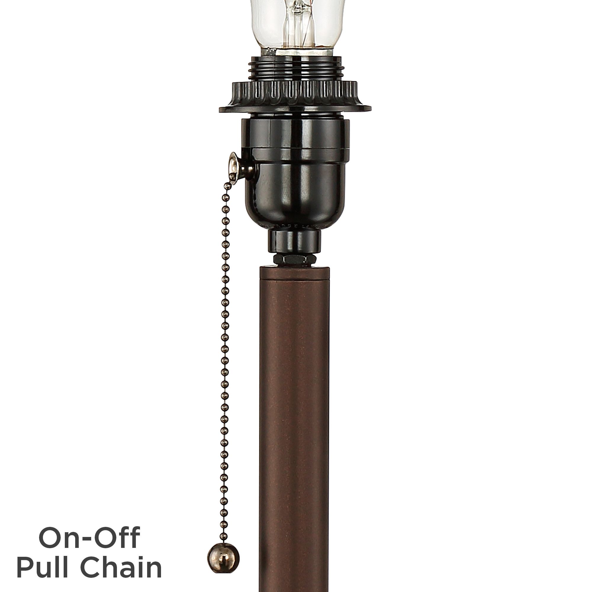 Caper Bronze Tray Table Floor Lamp with USB Port and Outlet 79G00