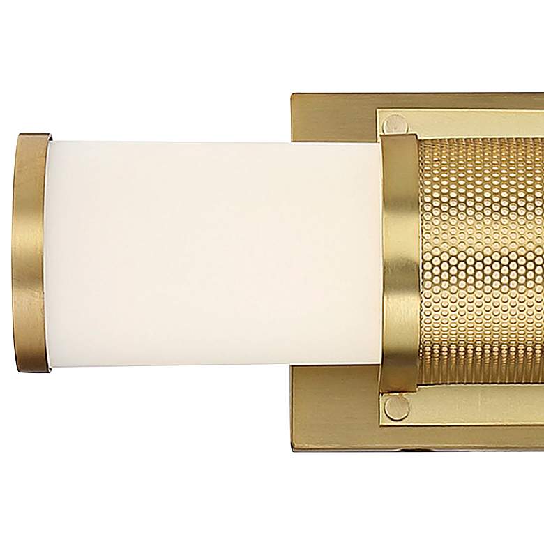 Image 2 Caper; LED Vanity; Brushed Brass with Frosted Lens more views