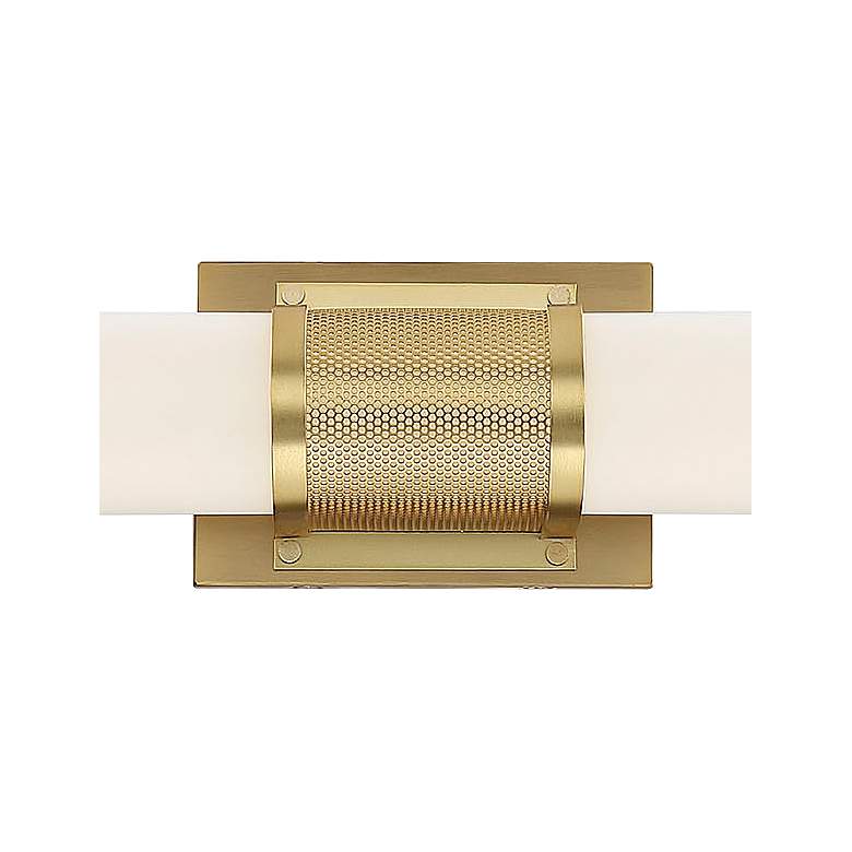 Image 2 Caper; LED Vanity; Brushed Brass with Frosted Lens more views