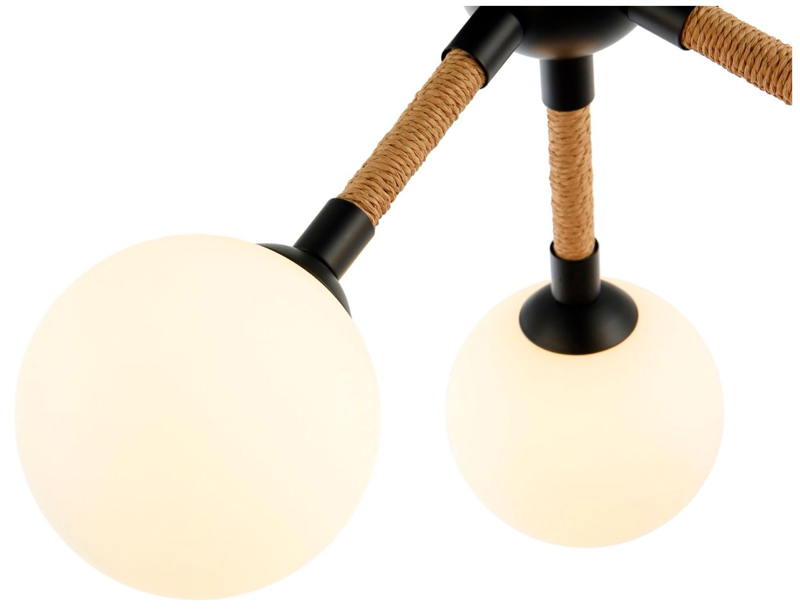 Image 2 Capilano 17.9" Wide 3-Light Black Semi-Flush Mount With Clear Glass Sh more views