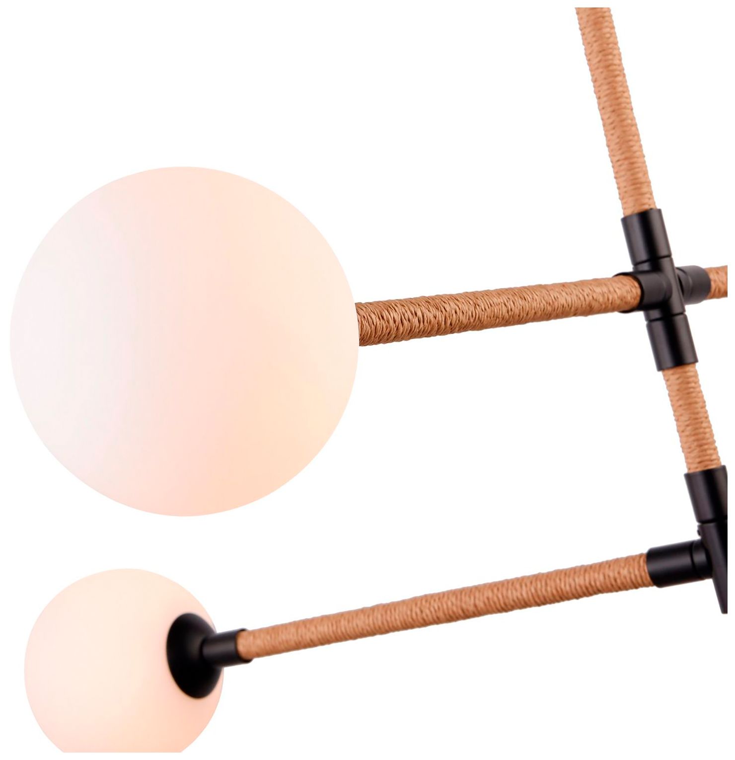 Image 2 Capilano 35.7" Wide 4-Light Black Chandelier With Clear Glass Shade more views