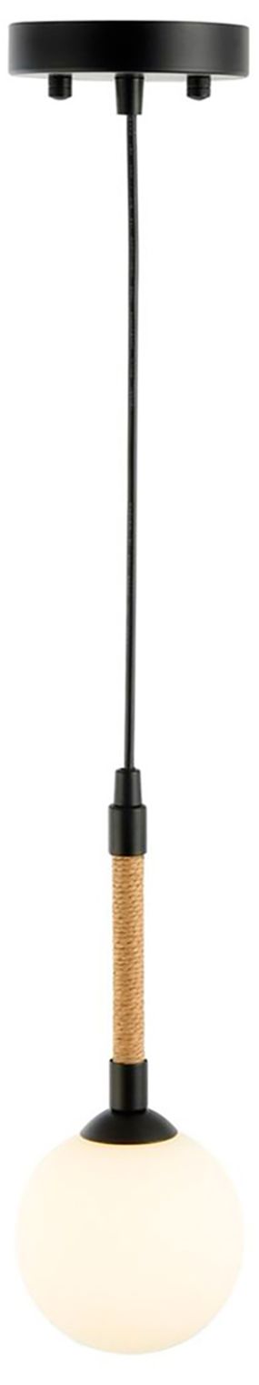 Image 2 Capilano 5.9" Wide Black Pendant With Clear Glass Shade more views