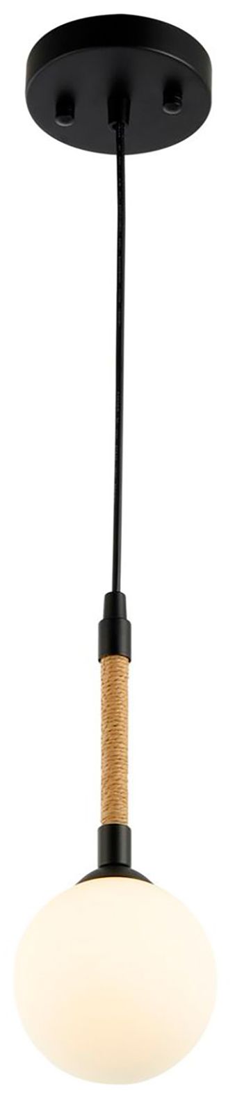 Image 5 Capilano 5.9" Wide Black Pendant With Clear Glass Shade more views