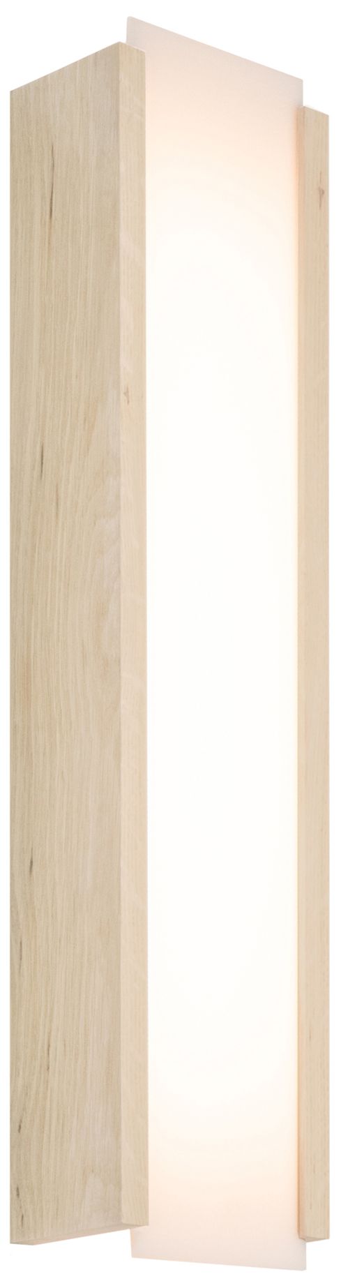 Capio 8" White Washed Oak 3500K LED Sconce - 120V
