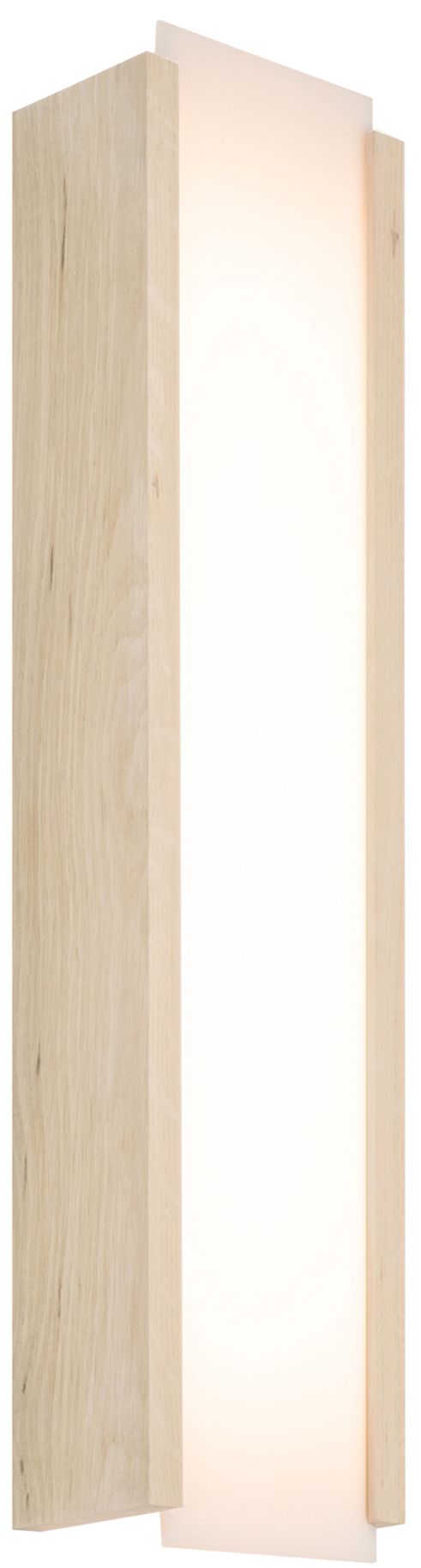Capio - LED Sconce - Long - White Washed Oak - Made to Order
