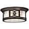 Capistrano 12" Wide Bronze 2-Light Outdoor Ceiling Light