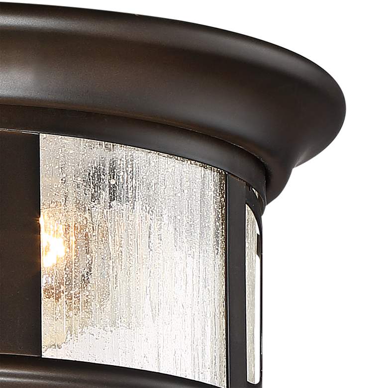 Image 3 Capistrano 12" Wide Bronze 2-Light Outdoor Ceiling Light more views
