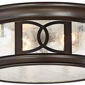 Image4 of Capistrano 12" Wide Bronze 2-Light Outdoor Ceiling Light more views