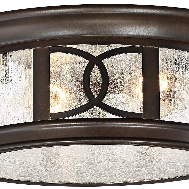 Image 4 Capistrano 12 inch Wide Bronze 2-Light Outdoor Ceiling Light more views