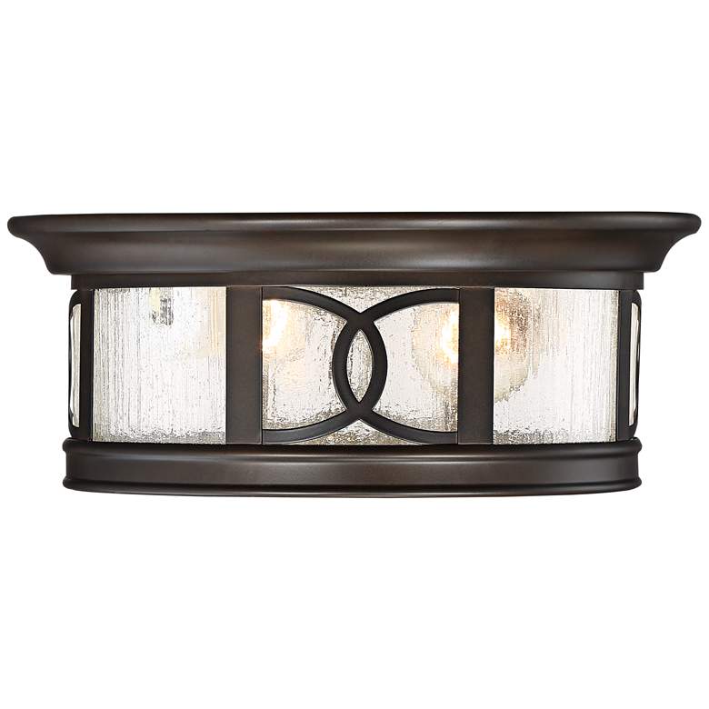 Image 5 Capistrano 12" Wide Bronze 2-Light Outdoor Ceiling Light more views