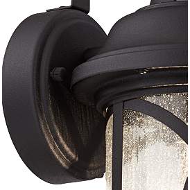 Image4 of Capistrano 15 3/4" High Black Motion Sensor Outdoor Wall Light more views