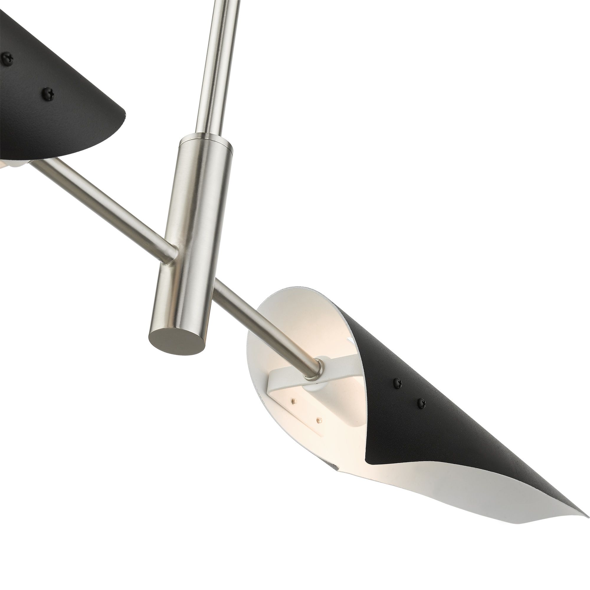 Capistrano 2 Light Brushed Nickel Linear Chandelier