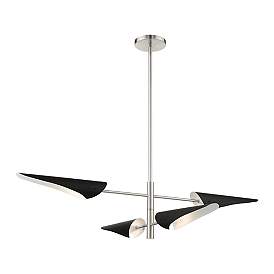 Image5 of Capistrano 4 Light Brushed Nickel Pendant Chandelier more views