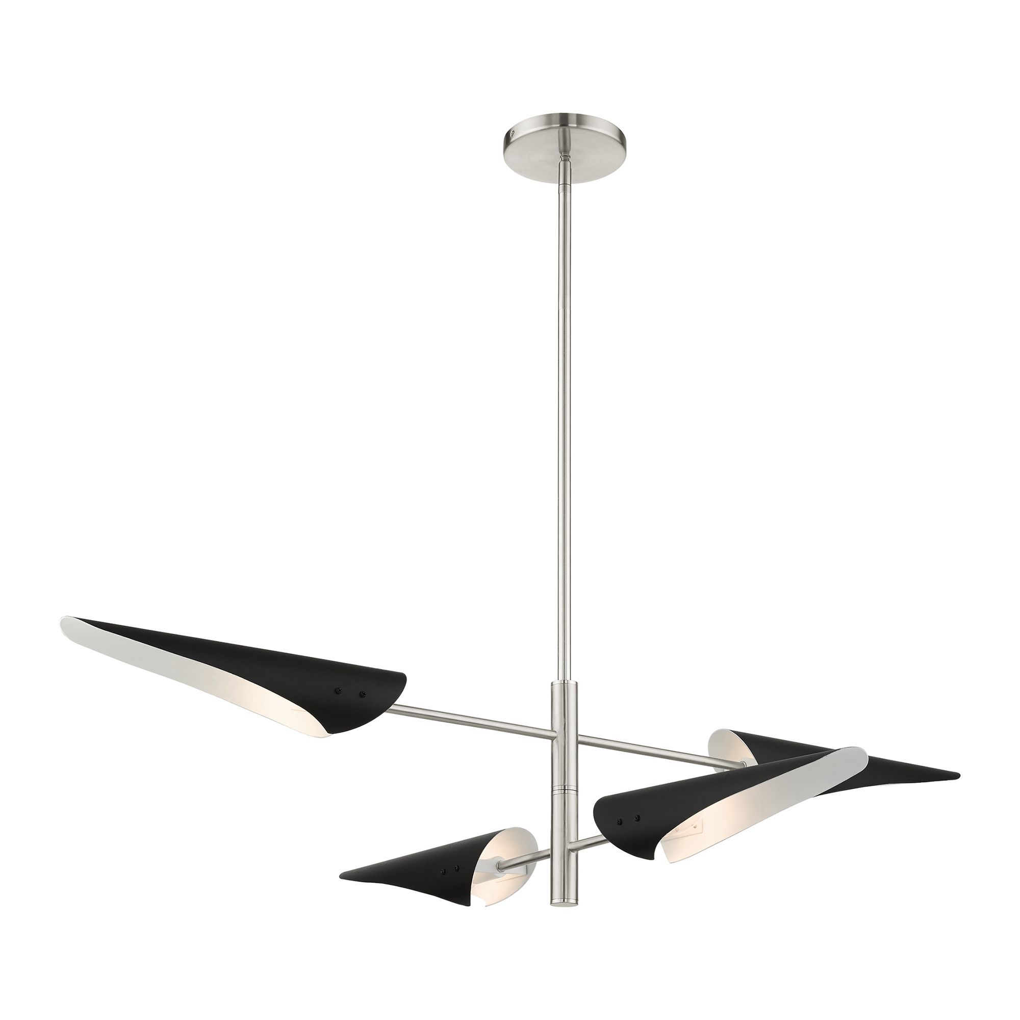 Image 6 Capistrano 4 Light Brushed Nickel Pendant Chandelier more views