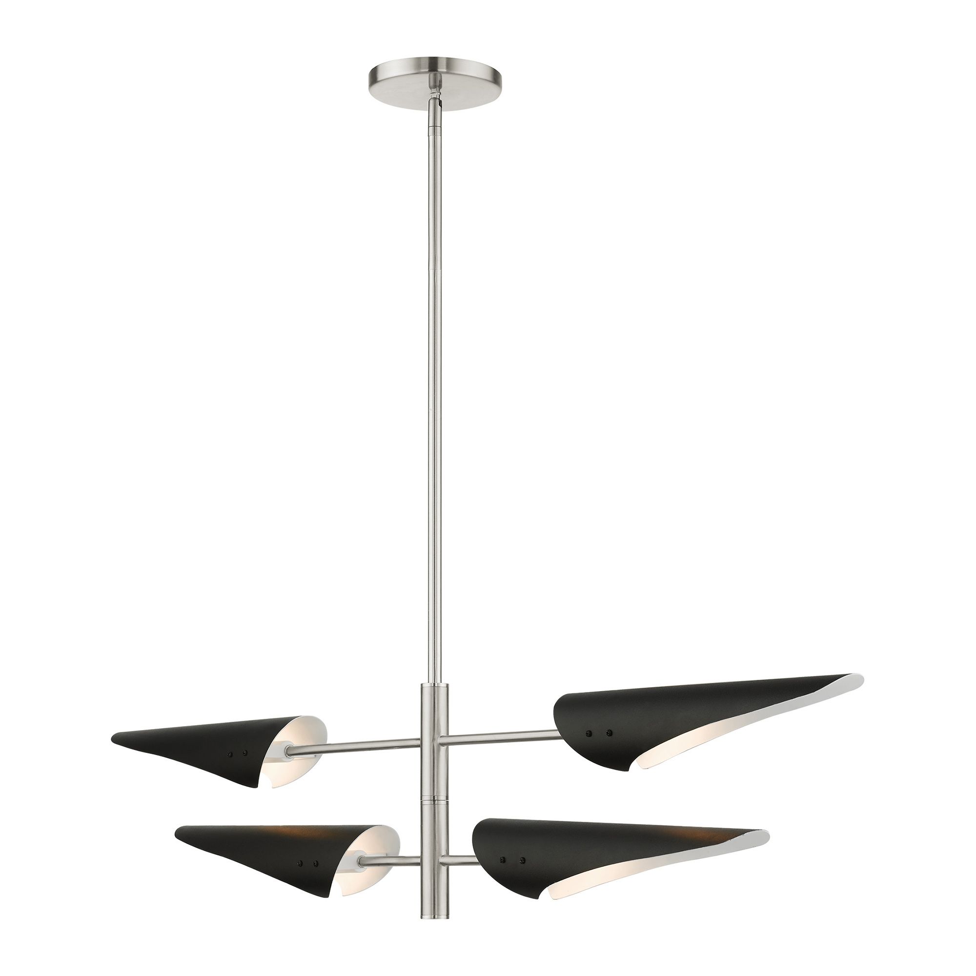 Image 7 Capistrano 4 Light Brushed Nickel Pendant Chandelier more views