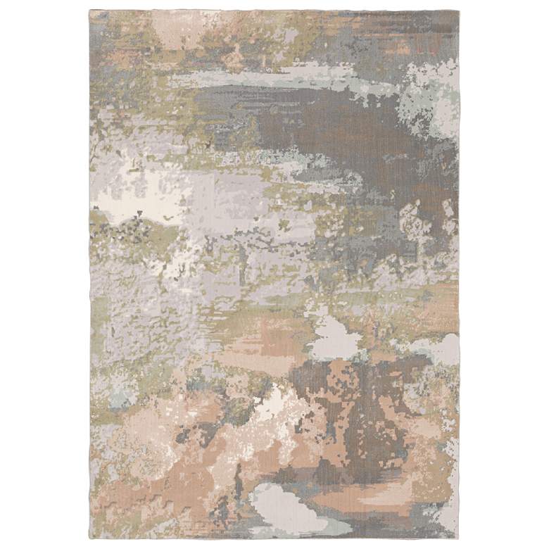 Image 1 Capistrano 5&#39;3 inchx7&#39;6 inch Gray and Pink Abstract Area Rug