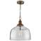 Capital 13 3/4" Wide Gray Wash and Clear Glass Pendant Light