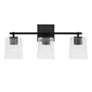 4_Capital 23" Wide Matte Black 3-Light Vanity Bath Light more views