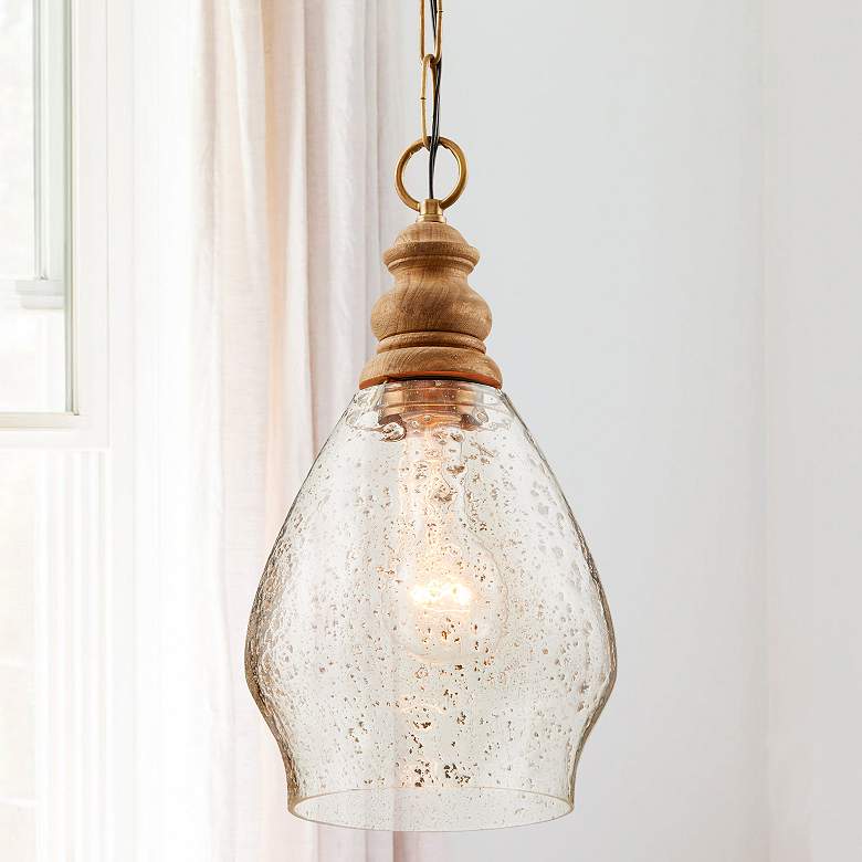Image 1 Capital 8 1/2" Wide Light Wood Mini Pendant Light