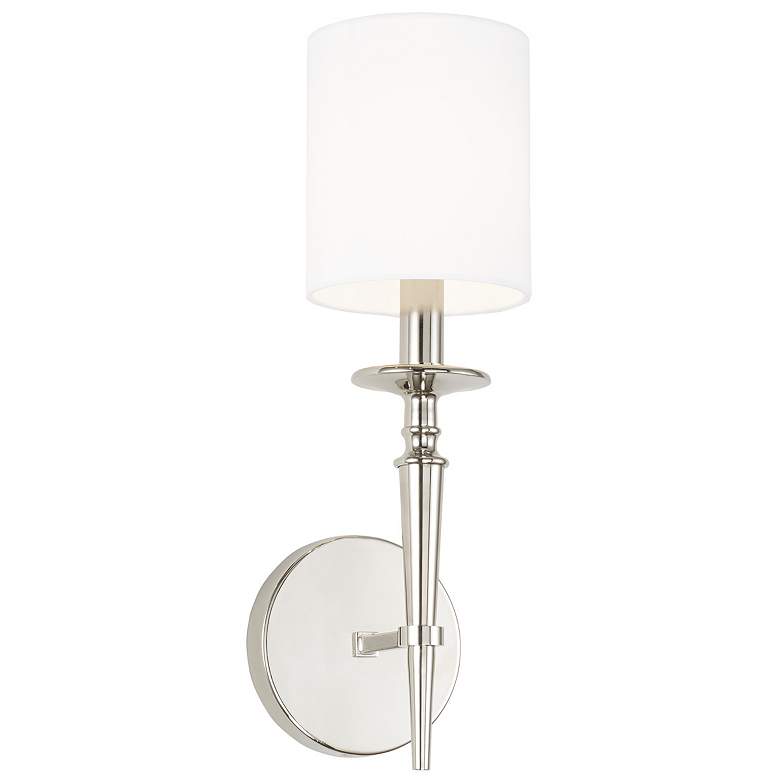 Image 2 Capital Abbie 16 1/2" High Polished Nickel Wall Sconce