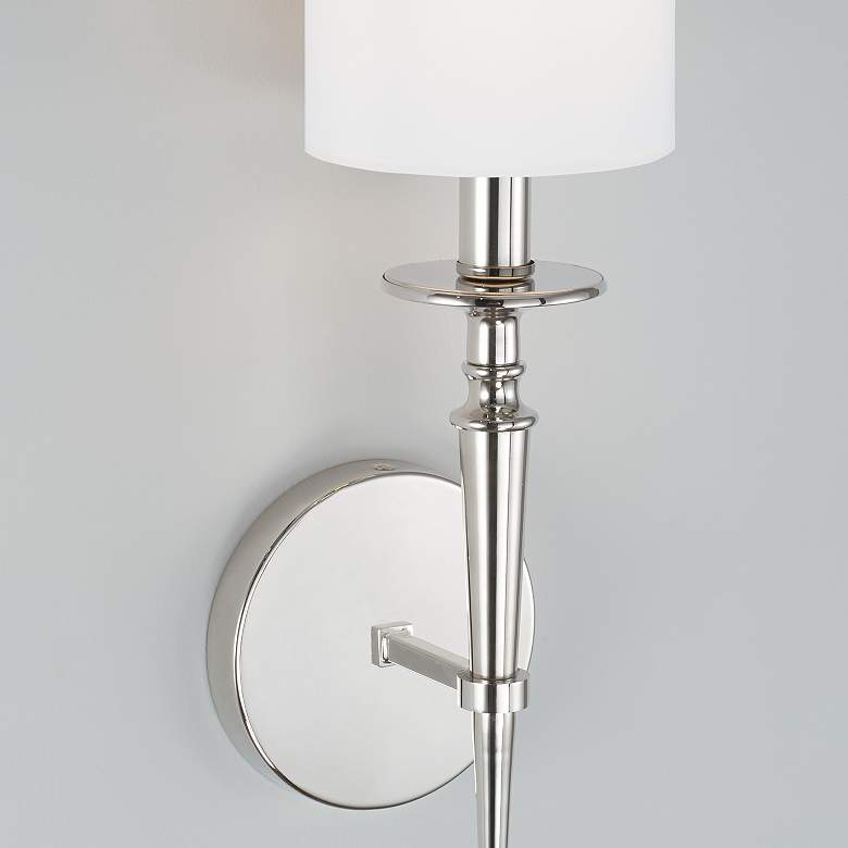 Image 4 Capital Abbie 16 1/2" High Polished Nickel Wall Sconce more views