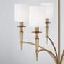 Capital Abbie 31" Wide Aged Brass 6-Light Chandelier