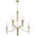 Capital Abbie 36 1/2" Wide Aged Brass 8-Light Chandelier