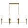 Capital Abbie 48" Wide Aged Brass 6-Light Island Pendant