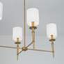 3_Capital Abbie 48" Wide Aged Brass 6-Light Island Pendant more views