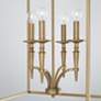 Capital Abbie Foyer 17 3/4"W Aged Brass 4-Light Chandelier