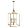Capital Abbie Foyer 17 3/4"W Aged Brass 4-Light Chandelier