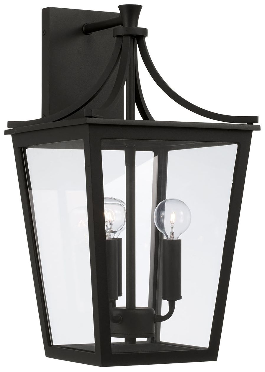 Capital Adair 19 1/4" High Black 3-Light Outdoor Wall Light