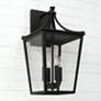 1_Capital Adair 23 1/4" High Black 4-Light Outdoor Wall Light