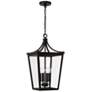 Capital Adair 23" High Black 4-Light Outdoor Hanging Light