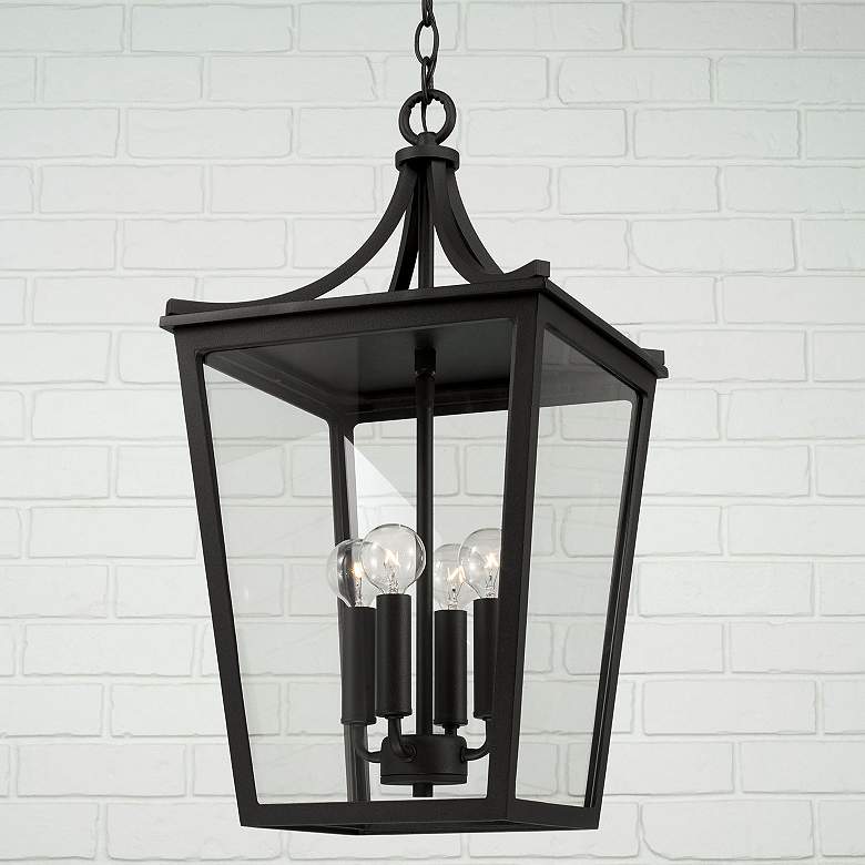 Image 3 Capital Adair 23" High Black 4-Light Outdoor Hanging Light more views