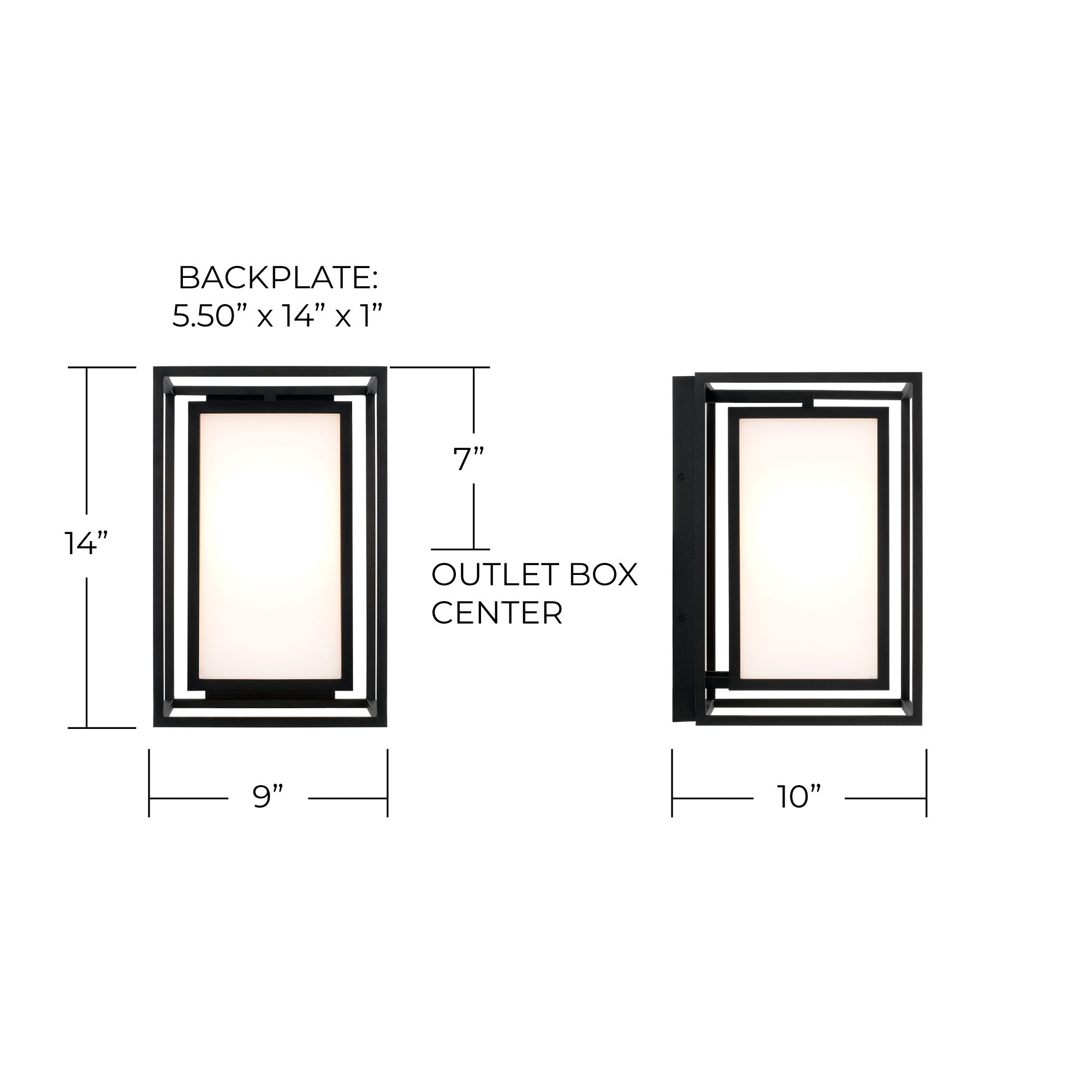 Image 6 Capital Aiden 14" High Black Outdoor Wall Light more views