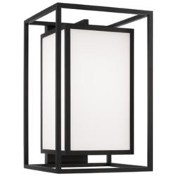 Capital Aiden 19 1/2"H Black Rectangle Outdoor Wall Light