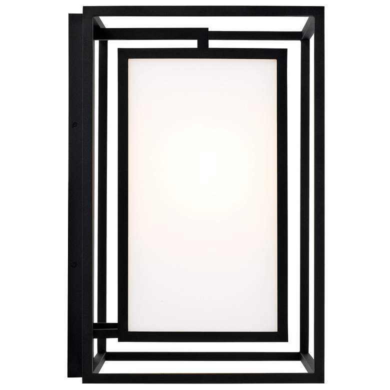 Image 5 Capital Aiden 19 1/2"H Black Rectangle Outdoor Wall Light more views