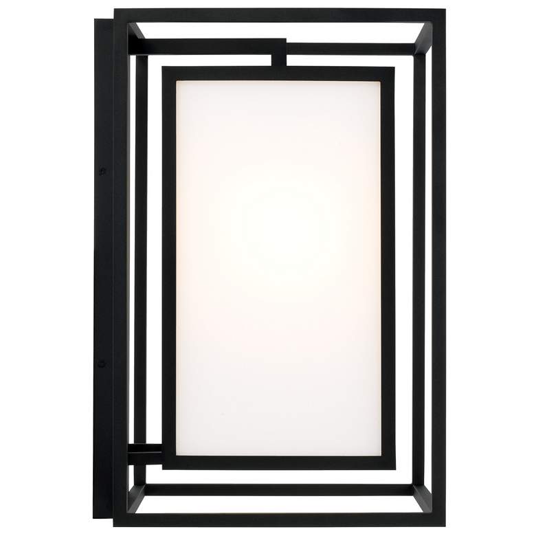 Image 7 Capital Aiden 19 1/2"H Black Rectangle Outdoor Wall Light more views