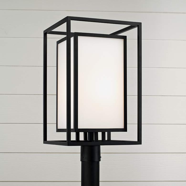 Image 1 Capital Aiden 22 1/4" High Black Outdoor Post Light