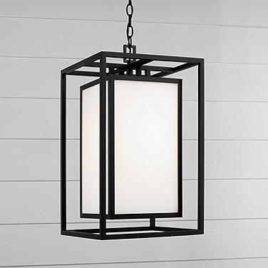Capital Aiden 22" High Black Outdoor Hanging Light