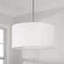 1_Capital Alan 18" Wide Brushed Nickel Drum Pendant Light