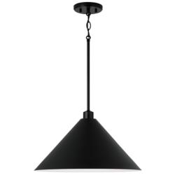 Capital Alden 18" Wide Matte Black Pendant Light