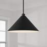 1_Capital Alden 18" Wide Matte Black Pendant Light
