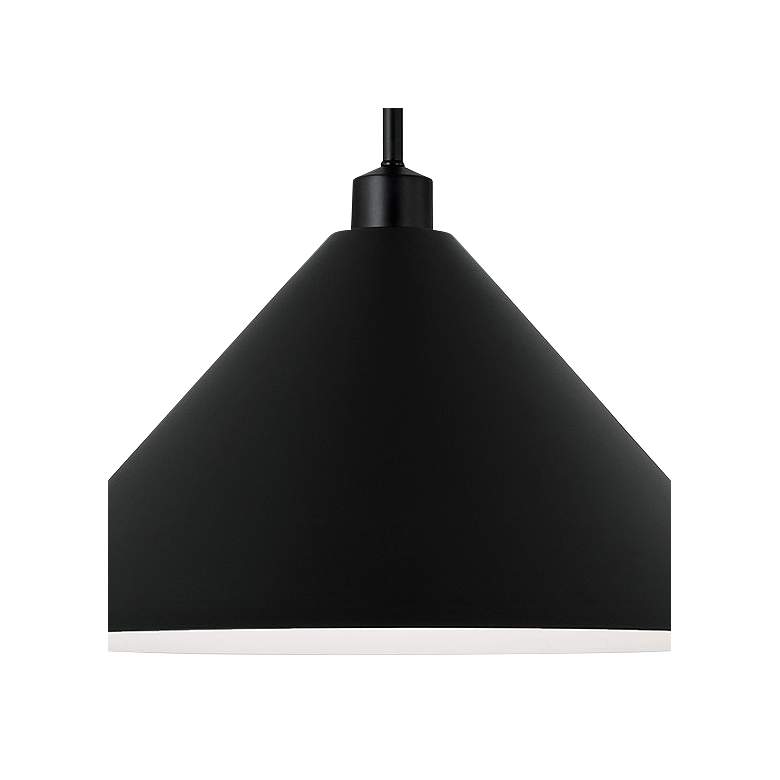Image 3 Capital Alden 18" Wide Matte Black Pendant Light more views