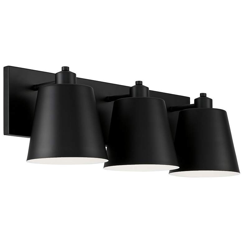 Image 2 Capital Alden 24" Wide Matte Black 3-Light Bath Light