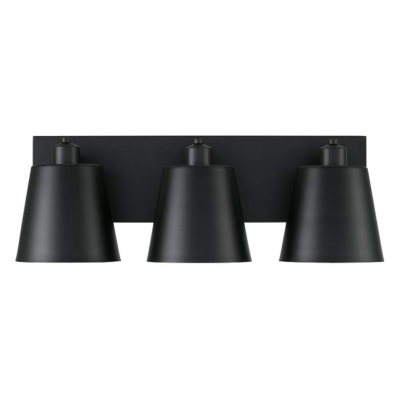 Image 4 Capital Alden 24" Wide Matte Black 3-Light Bath Light more views