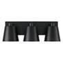 4_Capital Alden 24" Wide Matte Black 3-Light Bath Light more views